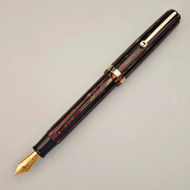 stylo-plume-balaoye-a-pointe-longue-en-resine-rouge-double-couche-plume-de-30-mm-stylo-a-encre-absorbante-fournitures-scolaires-ecriture-professionnelle
