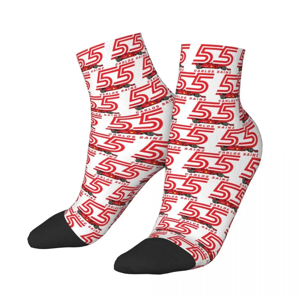 Carlos Sainz Jr F1 Signature Graphic - Dark Socks Harajuku High Quality Stockings All Season Socks Accessories for Unisex Gifts