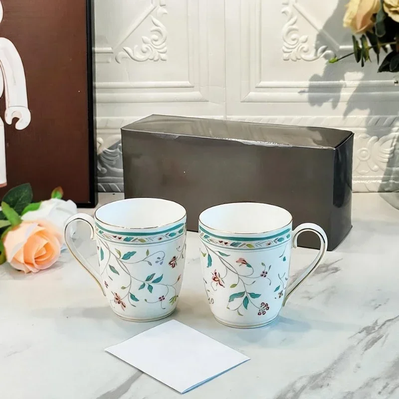 Simple And Light Luxury Home Bone China Mugs Flower Lace Series Mugs Perfect Gifts For Best Friends And Couples