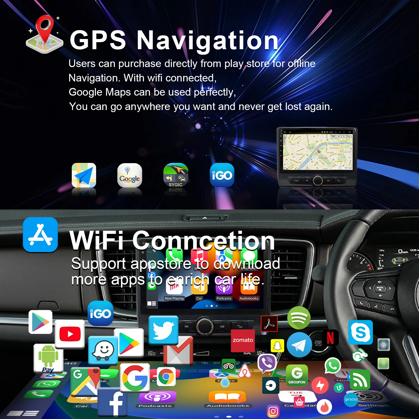 Android 9inch Car GPS Tracker For MAZDA BT50 2020-  For CUSP Auto electronics Car Radio Car Navigation