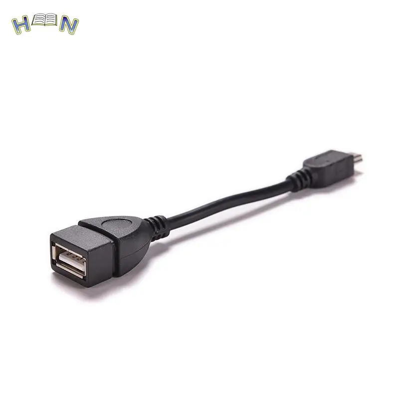 5pin Mini USB Male to USB 2.0 Type A Female OTG Host Adapter Cable 10cm Black OTG Cable For Cellphone Tablet MP3 MP4 Camera 1PC