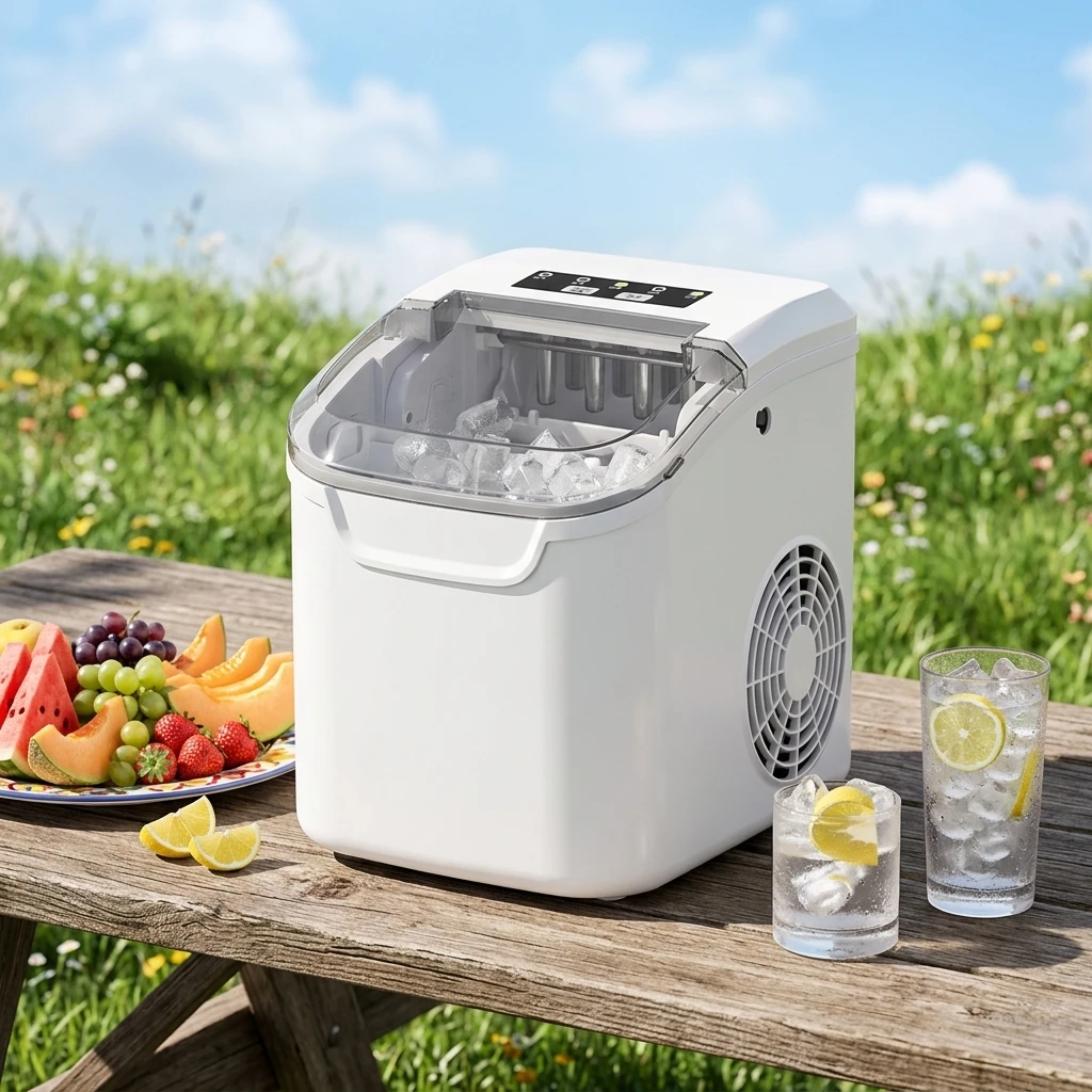 Smart Plastic Table Top Instant Mini Bullet Ice Forming Station, High Quality New Ice Shaping Unit
