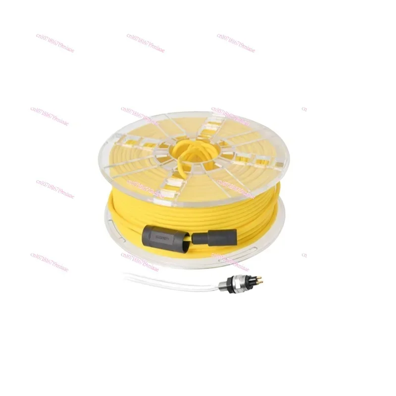 2X26awg Zero Buoyancy Cable Underwater Robot Communication Cable ROV Signal Waterproof Umbilical  60m Connector