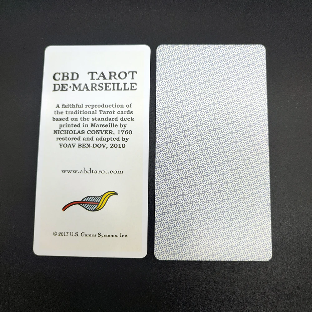 CBD Tarot De Marseille Cards with Guide Book for Beginners Oracle Divination Prophet Prophecy Card Poker