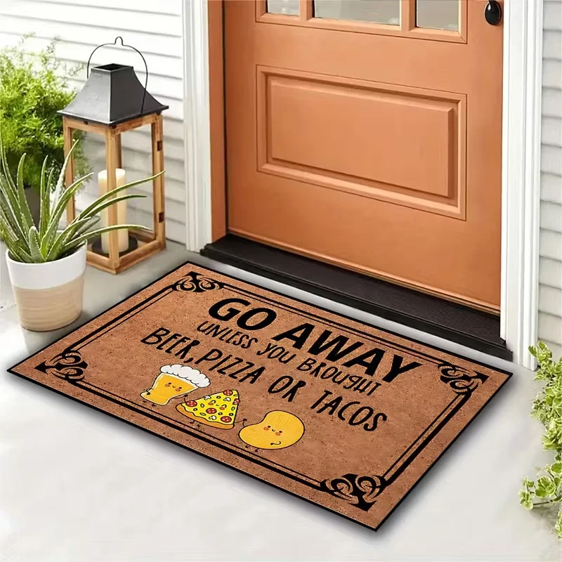 Funny No Beer No Visitors Welcome Doormat Anti-Slip Entrance Kitchen Bathroom Door Floor Mat Garage Carpet Rug