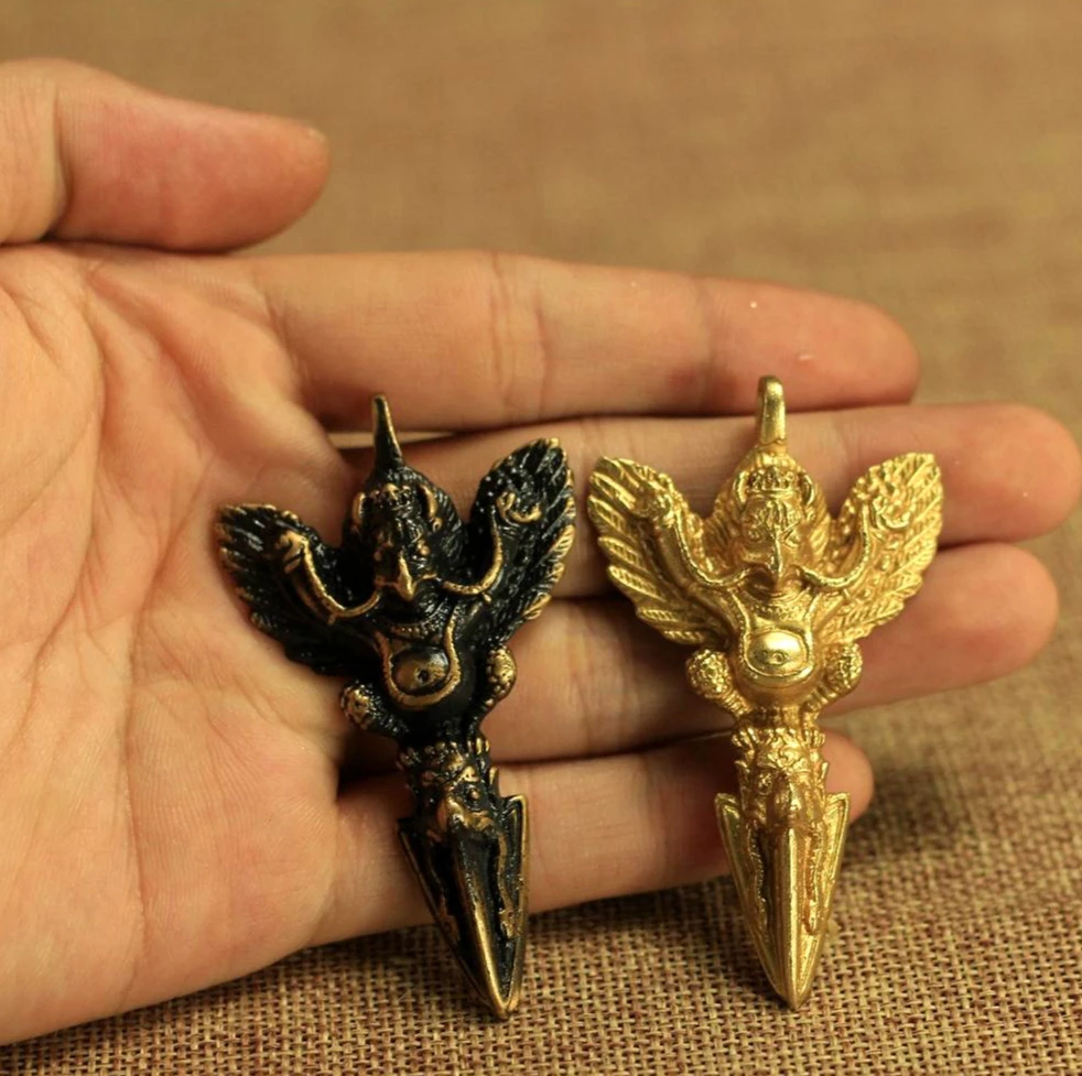 Nepali Craft Pure Copper Garuda Kila Pendant Tantric Dharma Accessory