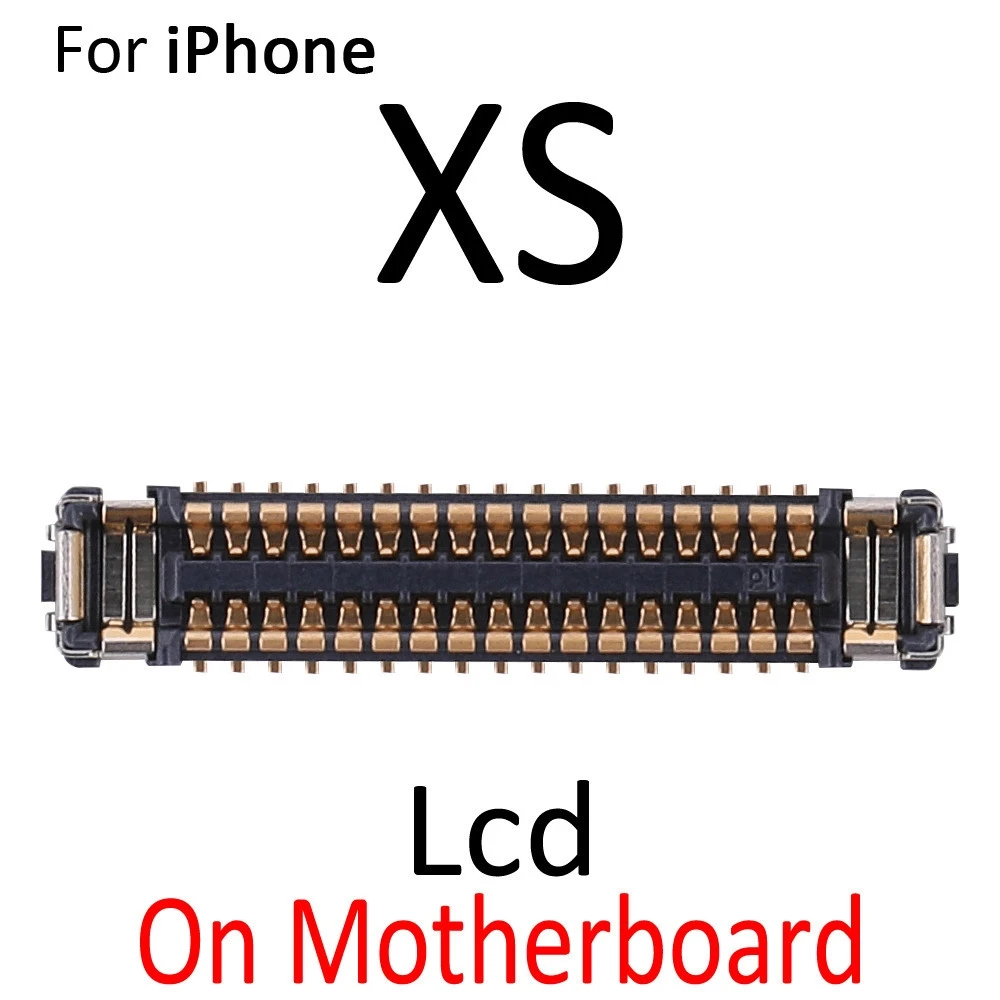 2 шт. в партии для iPhone X XR XS Max LCD Digiziter дисплей 3D сенсорный экран FPC разъем на материнской плате гибкий кабель