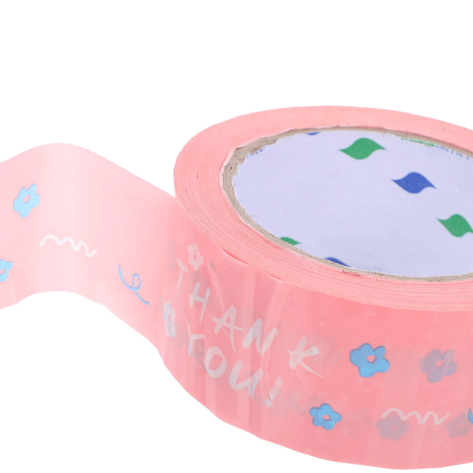Thank You Tape for Sealing Packages Decorative Packing Tape Business Shipping Cartons Takeout Bags Presents Flower Arrangements