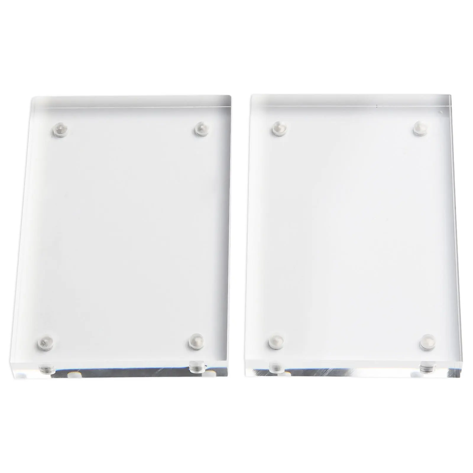 Acrylic Photo Frame Decor Display Stand Double-sided Home Replacement Spare Thick Transparent Ornament Picture