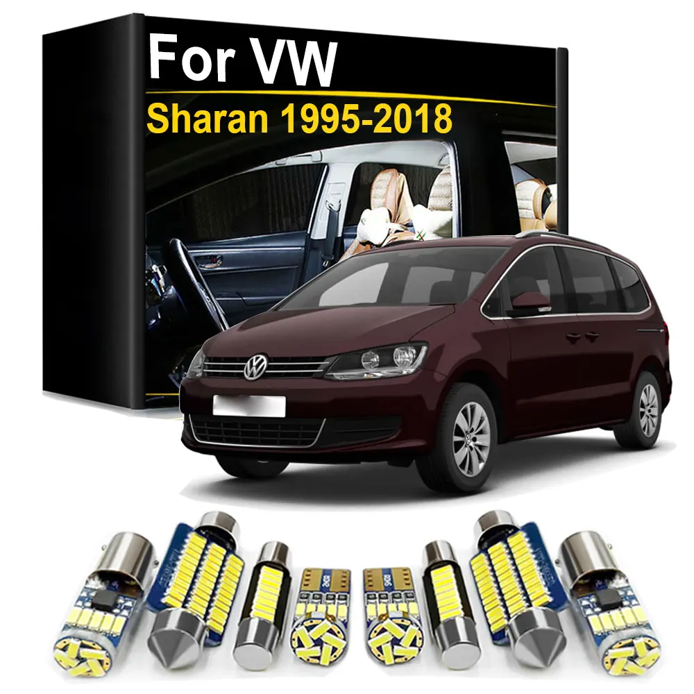 Interior LED Light Kit Canbus For VW Sharan 7M 7N 1995- 2005 2006 2007 2008 2009 2010 2011 2012 2013 2014 2015 2016 2017 2018
