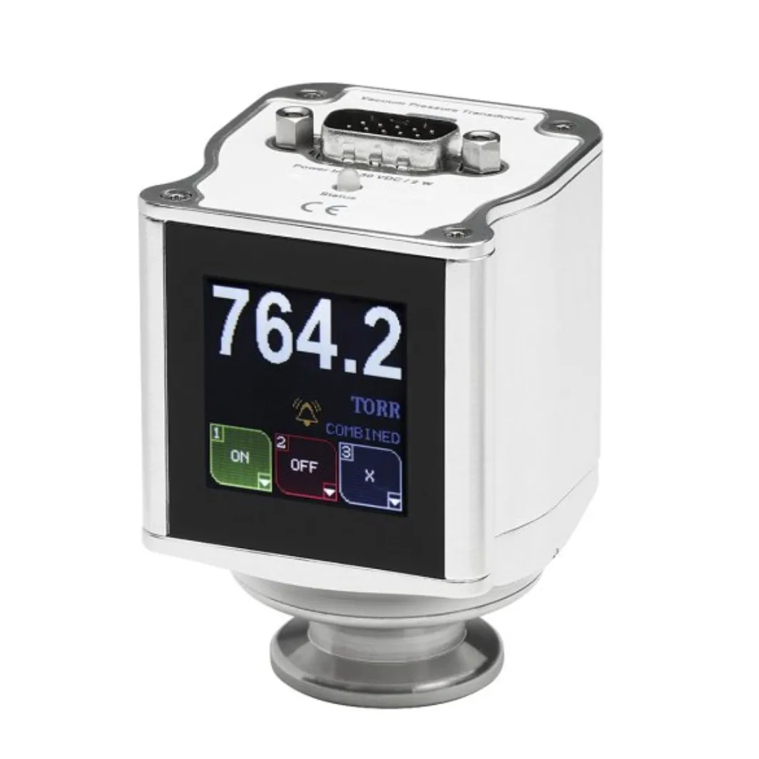 

Loadlock Vacuum Transducer, MicroPirani-Piezo, Display, NW16 ISO-KF, RS232