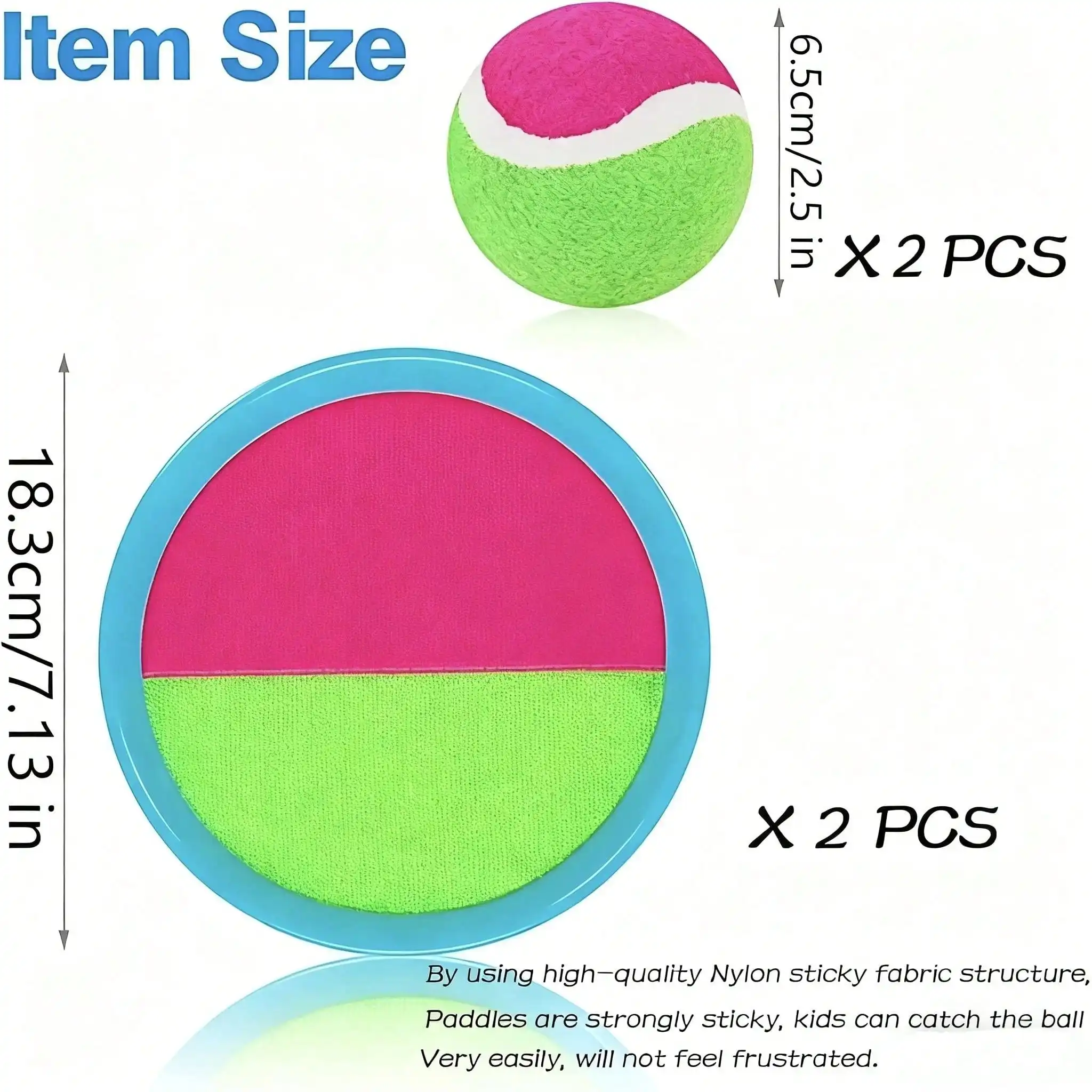 Toss And Catch Sticky Ball Game Set, Outdoor Interactive Toss Catch Toy With Paddles And Balls, Fun Beach Backyard Yard Play Equipment, Parent‑Child Interactive Sports Game, Ideal Halloween Easter Christmas Holiday Birthday Gift For Kids Boys Girls