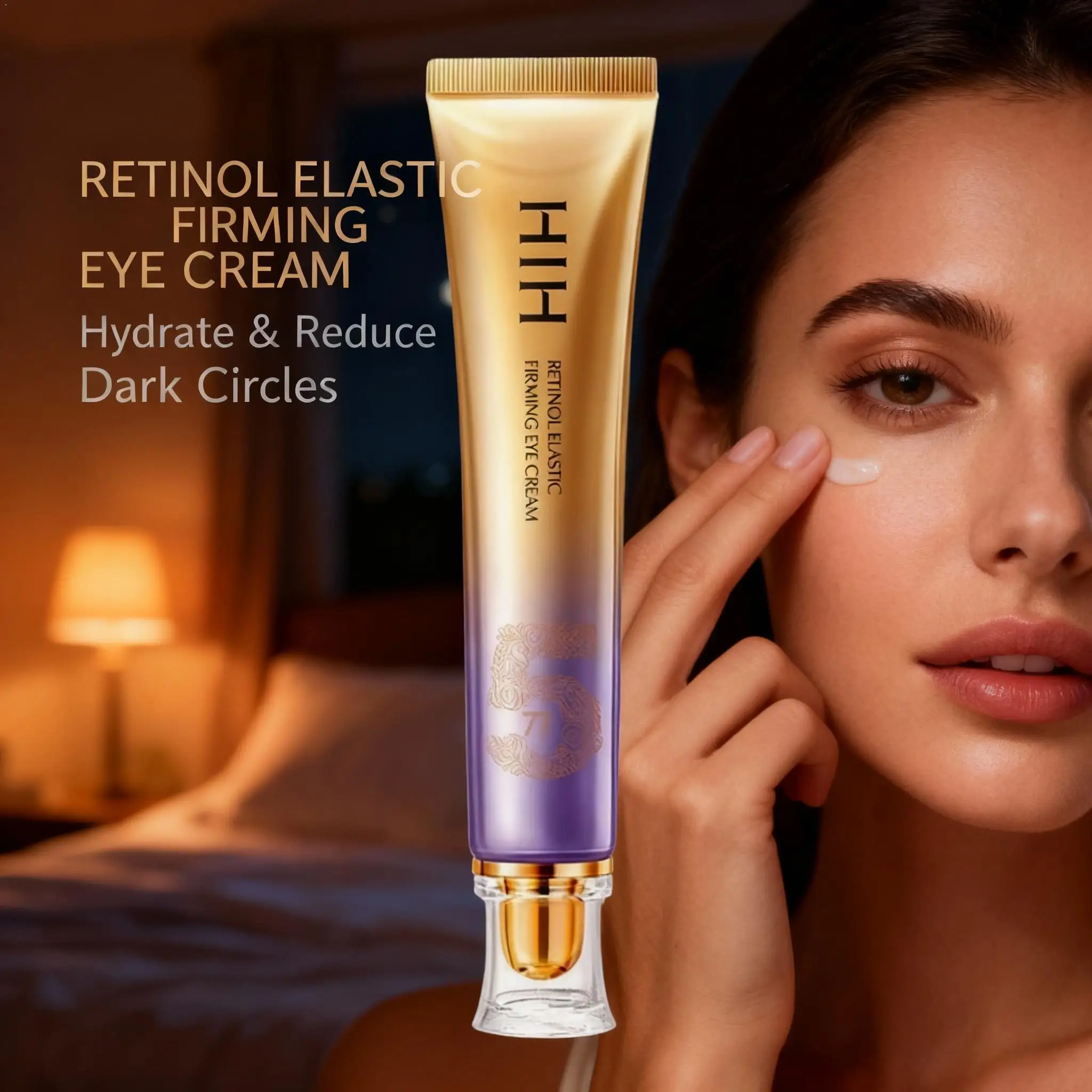 HIH Retinol Eye Cream Firming Elasticity Moisturizing Eye Serum, Help Improve Dark Circles From Late Nights, Nourish & Hydrate