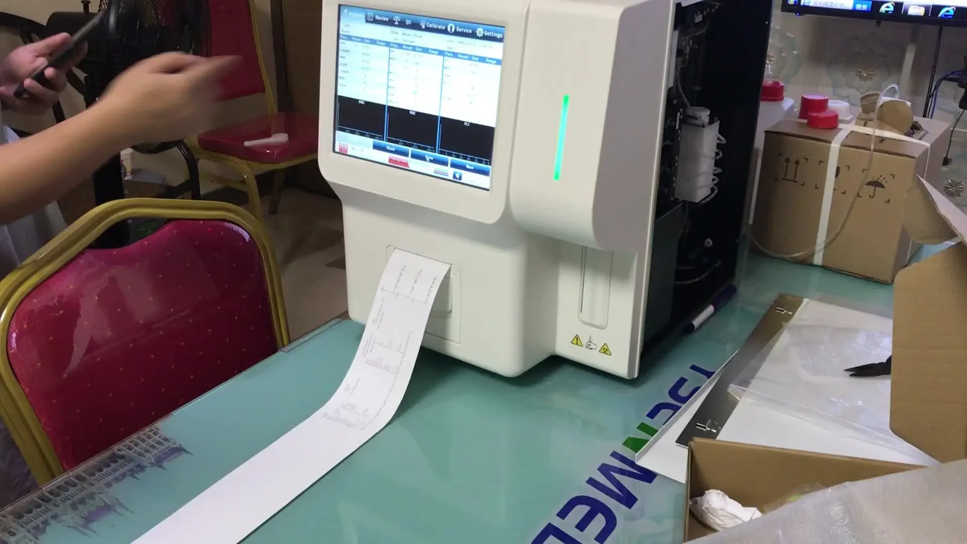 YSTE320 new design 3-part CBC machine 10.4 inch touch screen 60T/H for blood cell counter better price than mindray analyzer