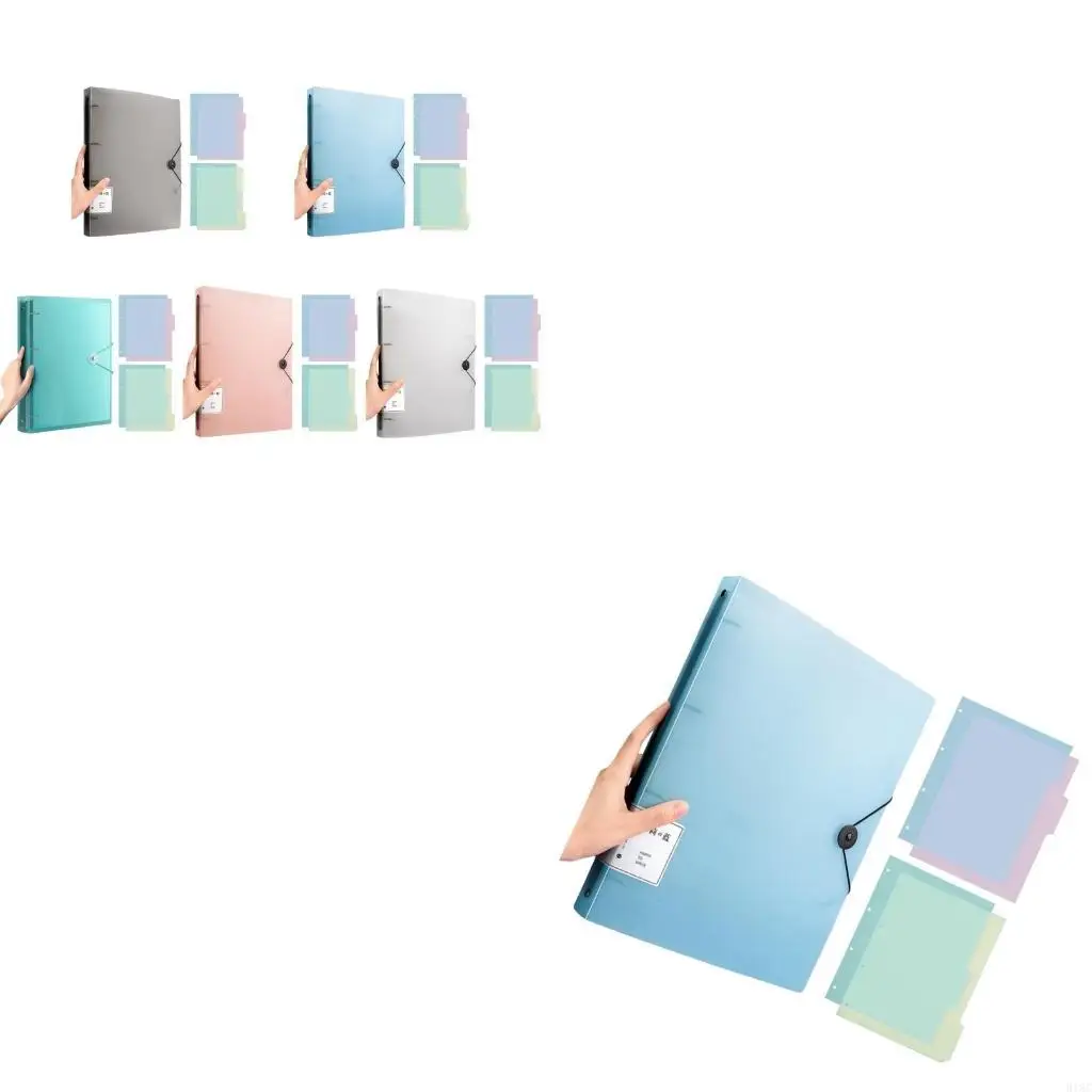 

Папка-переплет с 4 кольцами на 220 листов для органайзеров для презентаций файлов документов