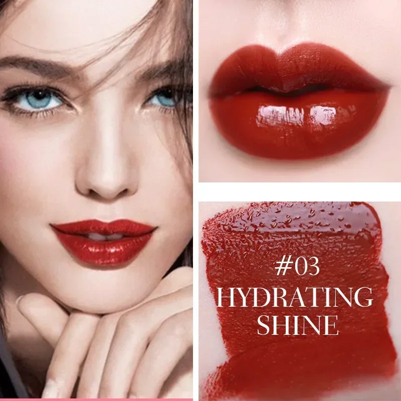 Heallor Liquid Lip Tint Hydrating Mini Lipstick Lasting Not Easy To Fade Non-stick Cup Lip Glaze Velvet Waterproof Gloss Sexy Li