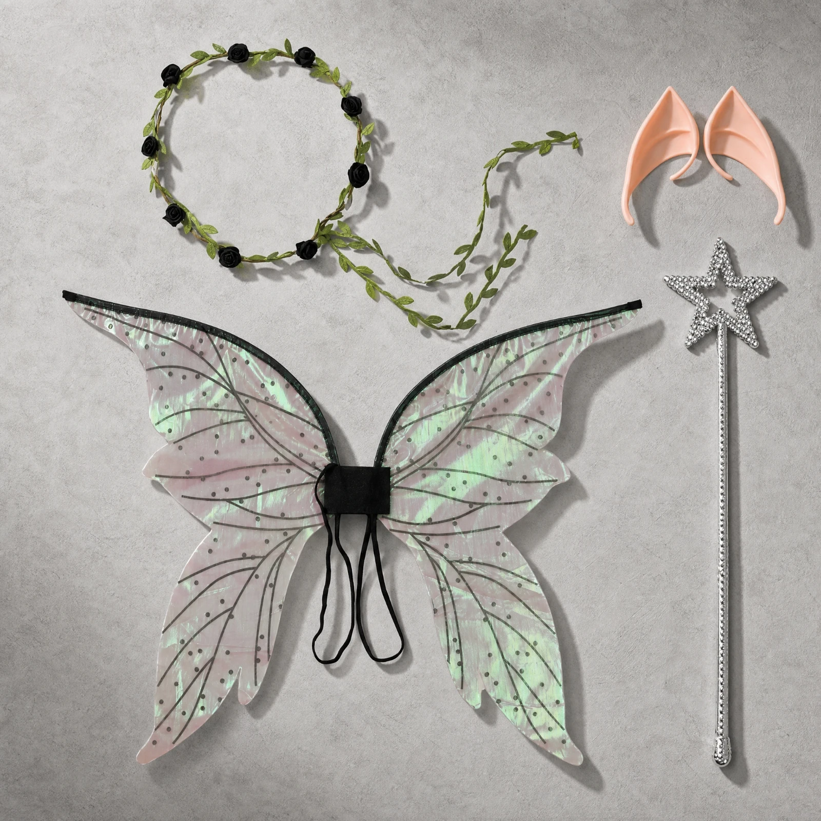 Translucent Angel Wing Costume Prop Comfortable Butterfly-Style Angel Wing Costume Fairy Wings Beautiful Butterfly Wings Elegant
