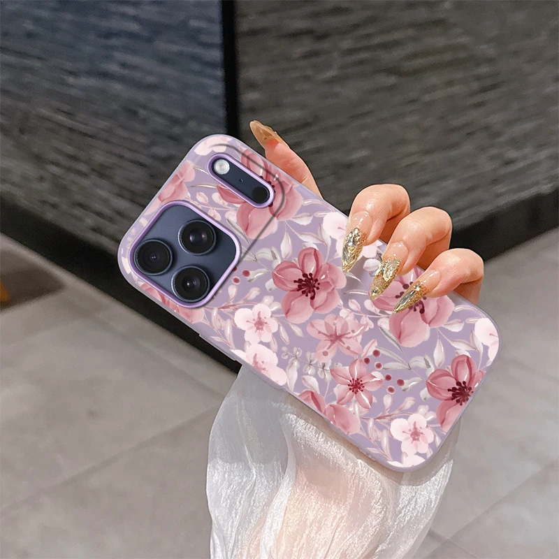 เคสโทรศัพท์แบบเจลลี่เนื้อแมท 2 in 1 สำหรับ iPhone 16 Pro 16e 17 Air 15 Plus 13 11 12 17 14 Pro Max ป้องกันการกระแทก  แบบนิ่ม  ใส