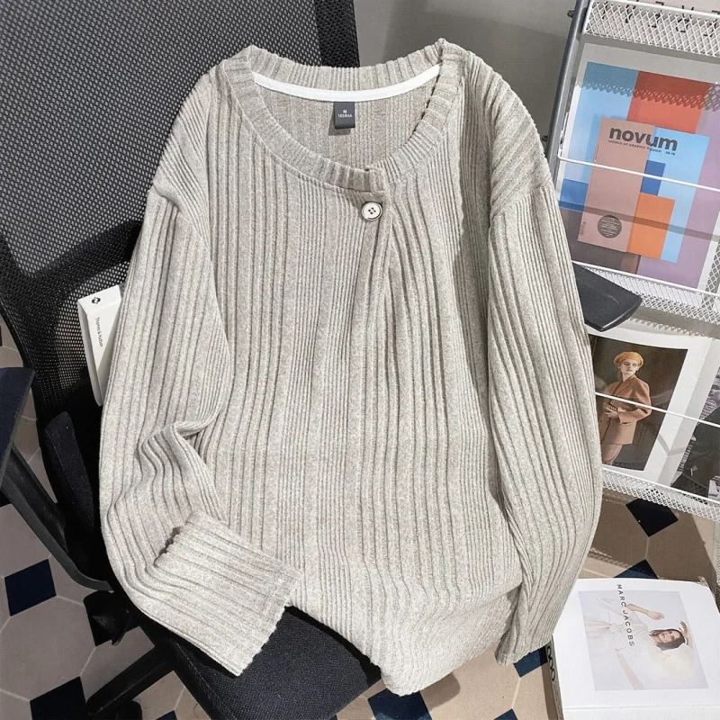 American Design Niche Pit Strip Long-sleeved T-shirt Boys 2026 Spring and Autumn New Versatile