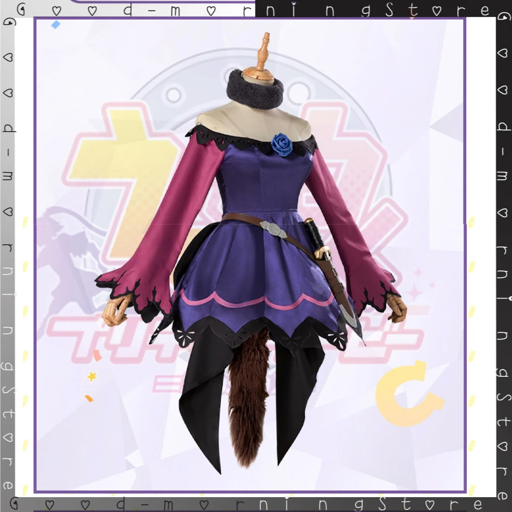 Anime Pretty Derby Lolita Fantasia de Cosplay com Peruca, Sapatos de Banho, Conjunto completo, Conjunto Cosplay completo, Derby, Festa de Halloween