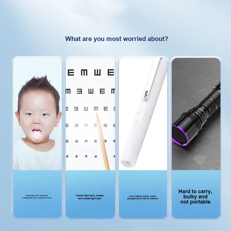 Pen style Flashlight Push Type Switch Dual Yellow White Light Aluminum Alloy Portable Built in Battery Protective for Daily Use