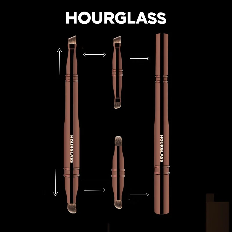 Hourglass-Brushes-2024New de maquillaje multifuncional, sombra de ojos, delineador de ojos, herramientas de maquillaje veganas de lujo