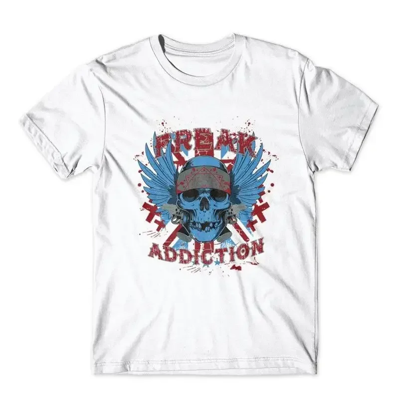 Freak Addiction T Shirt Skull 100 Cotton Premium New