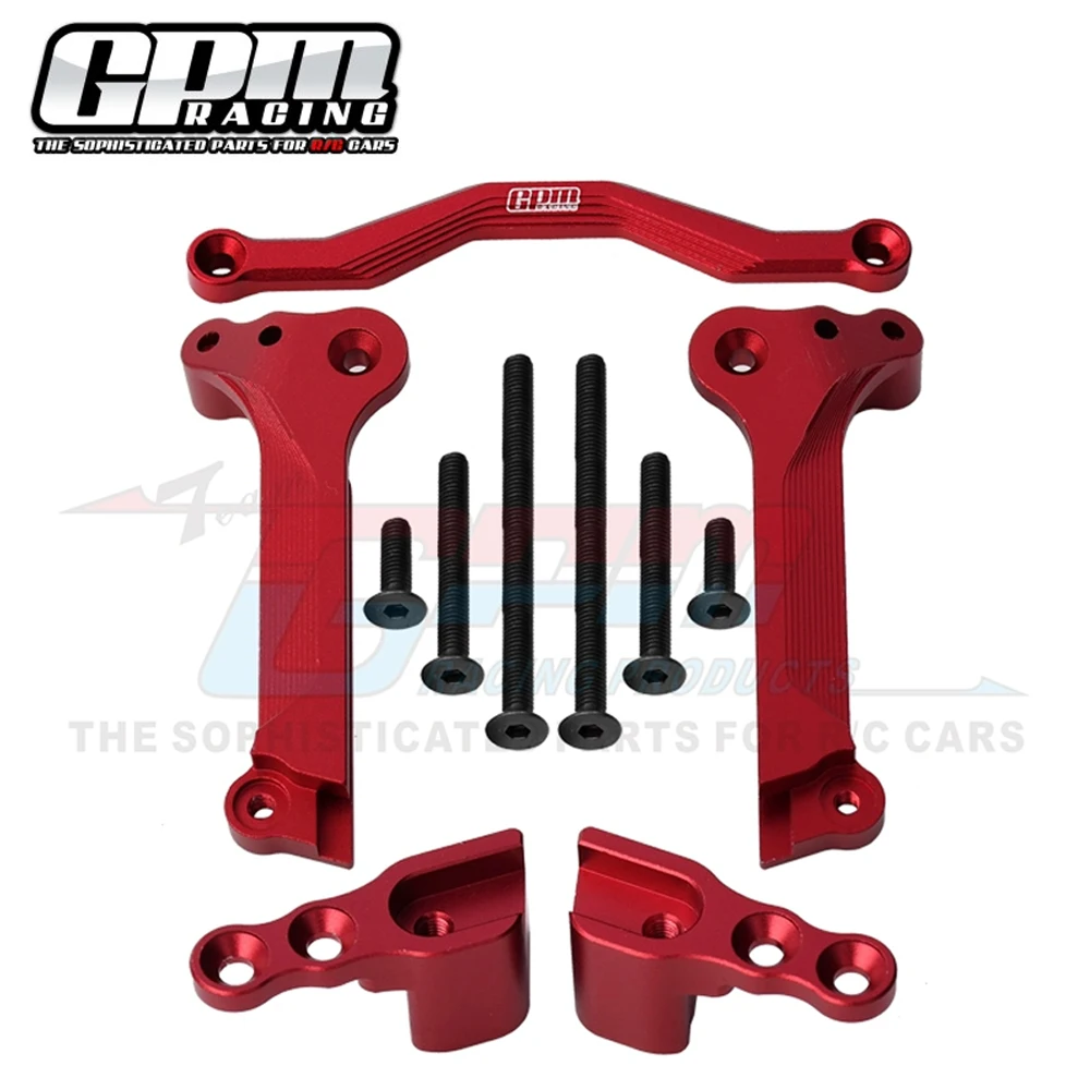 GPM Metal Adjustable Front Shock Absorber Mount Fixed Seat 8938 for Traxxas 1/10 MAXX W/WIDEMAXX V2 4S RC Car Upgrade Parts