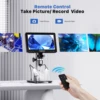 TOMLOV DM9 プロ HDMI デジタル顕微鏡 7 インチ IPS スクリーン顕微鏡 1200X 全体コインビュー 16MP プロフェッショナルはんだ付け Microscopio 4