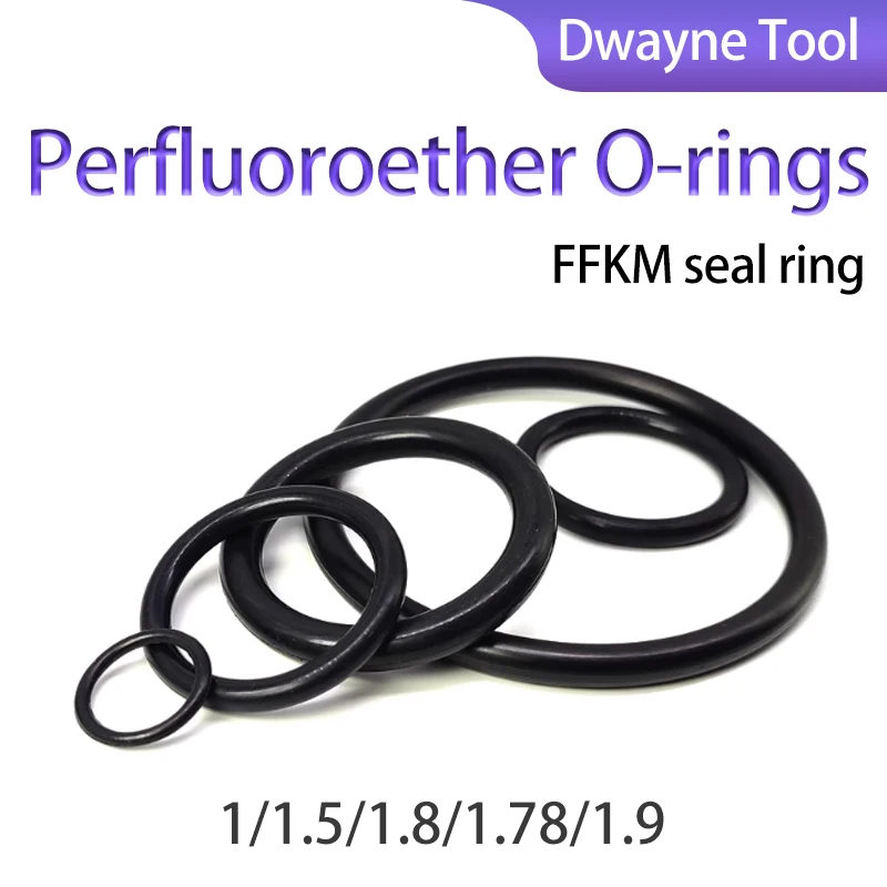

FFKM Perfluoroelastomer O-Ring, Acid-Alkali Corrosion Resistant, High Temperature Resistant, Solvent Resistant Sealing Ring
