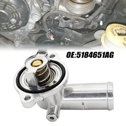Fit For Jeep Wrangler JK Grand Cherokee WK2 Dodge Durango WD3.6L Thermostat Housing 05184651AH enhanced Alunimum body