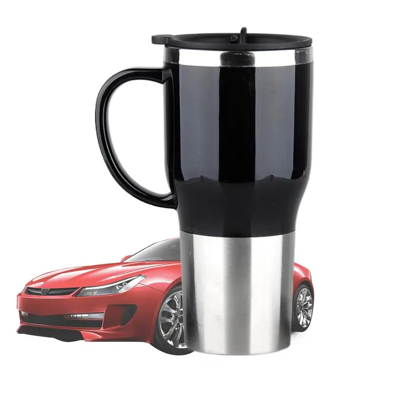 For Electric Kettle Car Electric Kettle 12V Hot Water Kettle Portable Car Kettle Boiler Stylish Coffee Tea Cup With Handle 450ml