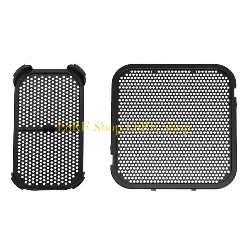 L8RE Pack Of 2 Heat Resistant Silicone Splash Guards For Duals Basket Air Fryers Use