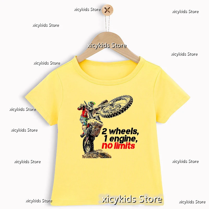 T-Shirt For Boys Cool Motorcycle Graphic Print Teen Tshirt Fashion Hip Hop Boys Clothes Cute Children'S Clothes Tshirt Tops