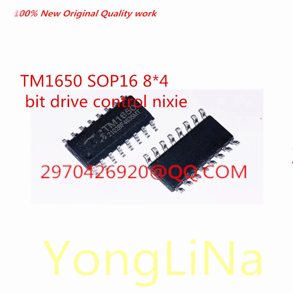 Integrated Circuit 100% New 1PcsTM1650 SOP16 8*4 bit drive control nixie LED drive control circuit chip