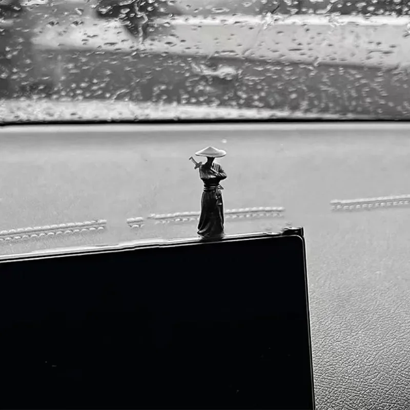 6 قطعة/المجموعة البسيطة جيانغهو المبارز تمثال اكسسوارات ديكور العتيقة شخصيات الكرتون نافذة السيارة الجانب مركز وحدة التحكم الحلي