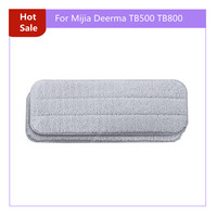 For Mijia Deerma TB500 TB800 Mop for Mi Mijia Water Spray Mop 360 Rotating Cleaning Cloth Head Wooden Carbon Fiber Cloth