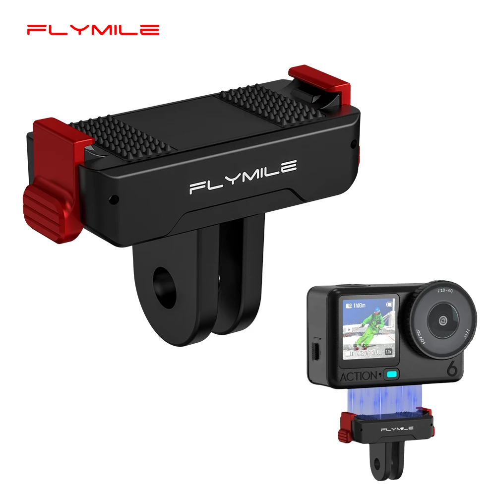 

Flymile Action 6 Quick Release Base Magnetic Adapter for DJI OSMO Action 6/Nano Accessories Extension Bracket Plate