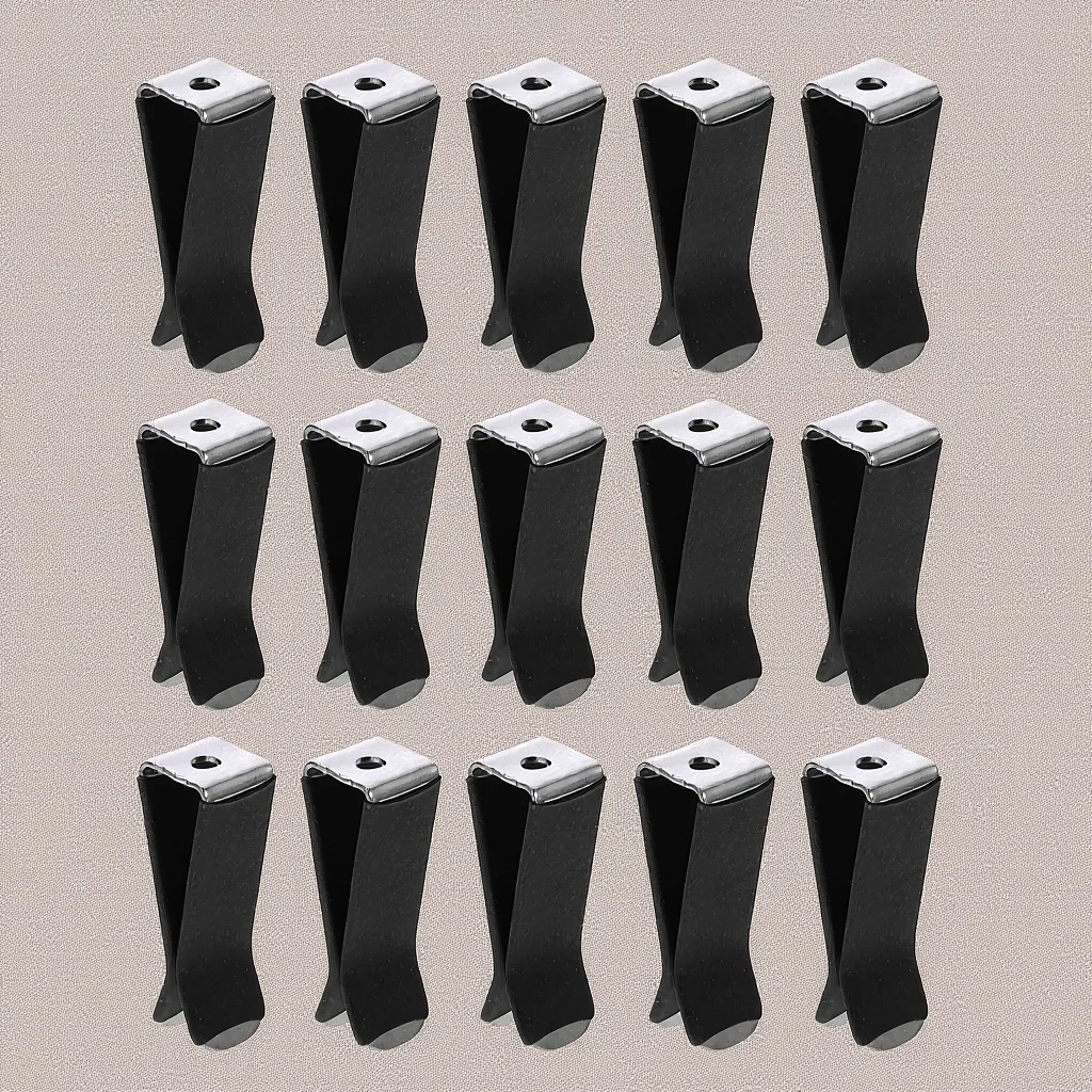 30 Pieces Automotive Vent Clips Metal Air Freshener Holder with 22Mm Screw Hole for Car Outlet Perfume Black Clamp