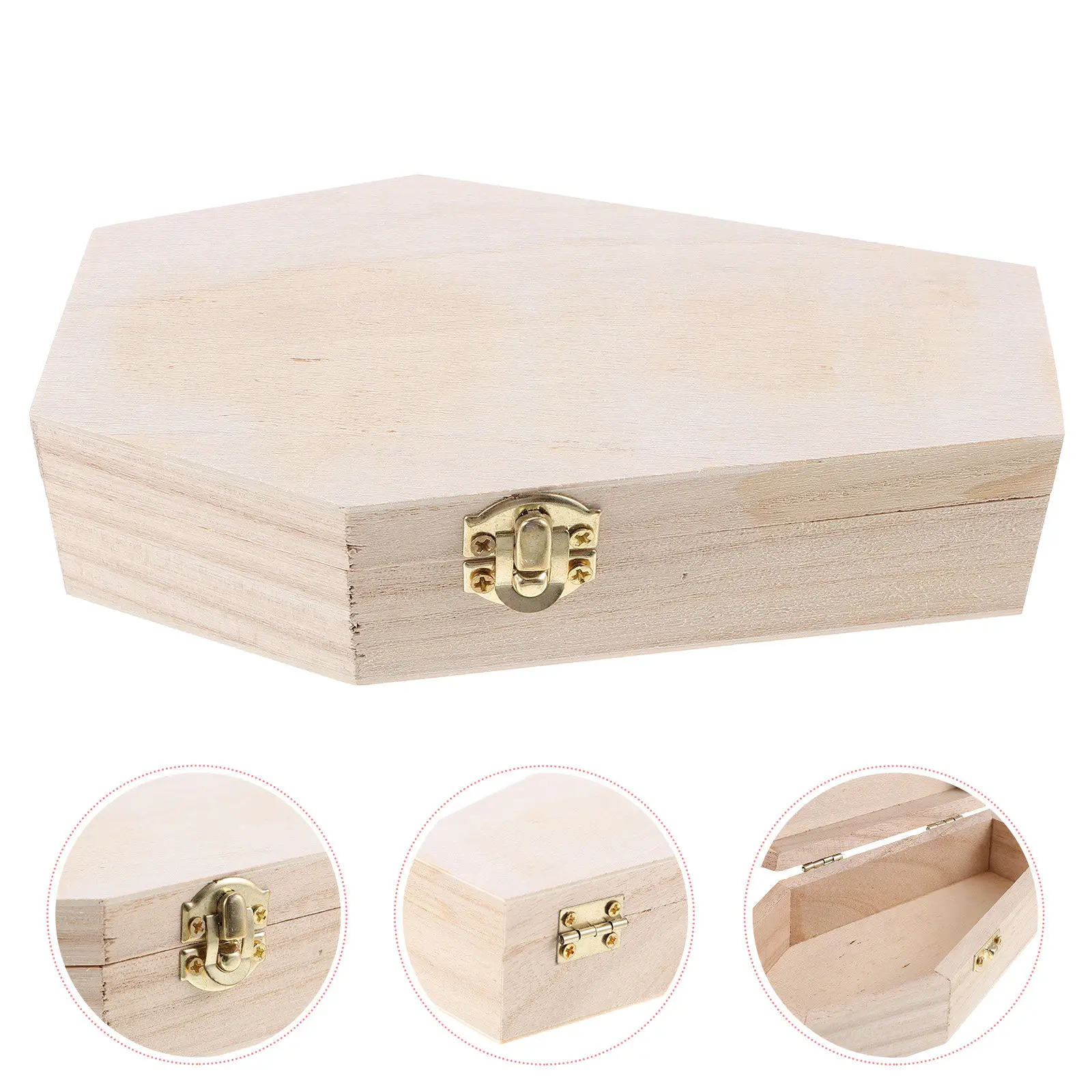 

Деревянная шкатулка для украшений в готическом стиле, компактная, прочная, с натуральной текстурой, органайзер для ювелирных изделий, футляр для хранения мелочей, контейнер для памятных вещей