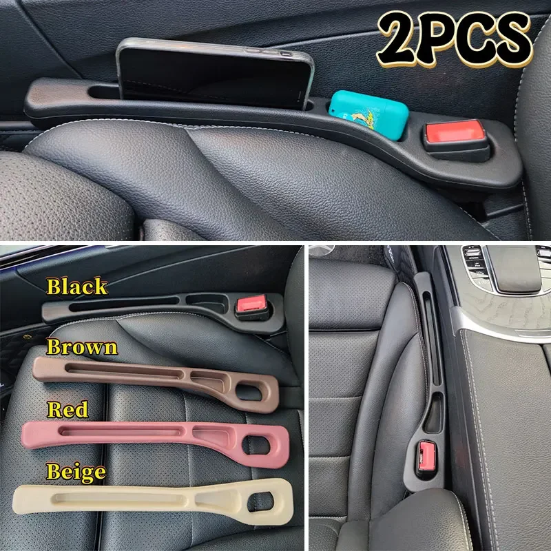 1 زوج العالمي مقعد السيارة الفجوة التوصيل قطاع الجانب التماس سيارة الفجوة حشو مانعة للتسرب مقعد الفجوة التخزين المنظم الديكور الداخلي