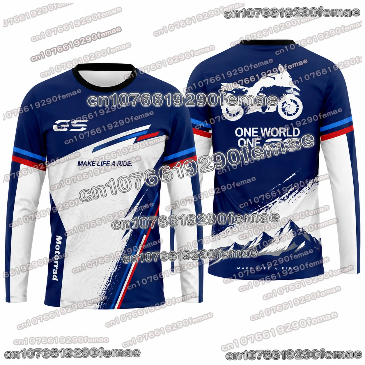 2026 GS Adventure Moto Jersey Long Sleeve Quick Dry Breathable Lightweight Racing Cycling Outdoor Performance Shirt