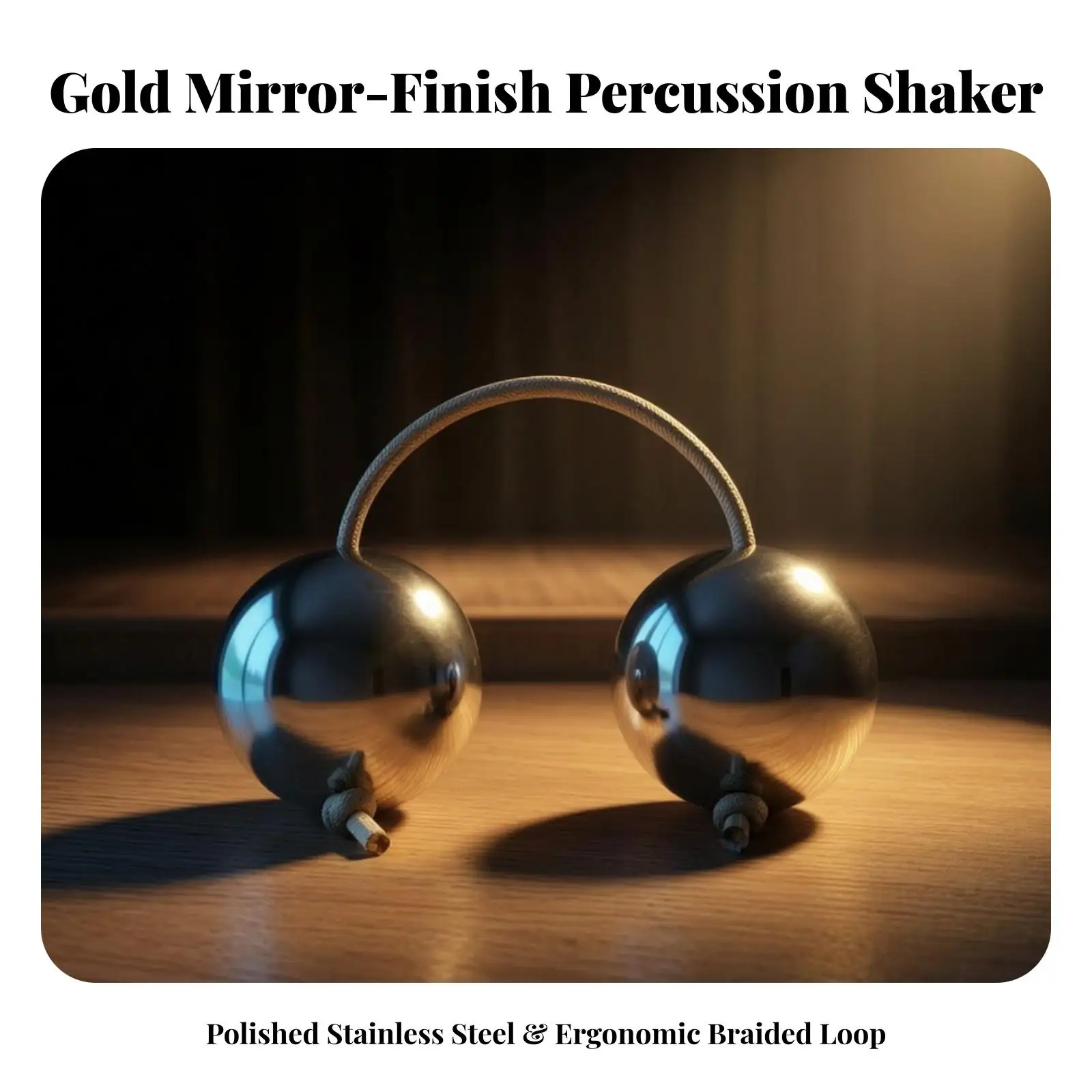 Metal Rhythm Shaker Balls Hand Percussion Instrument for Drummers Cajon Players Musical Accessories for Timing Coordination