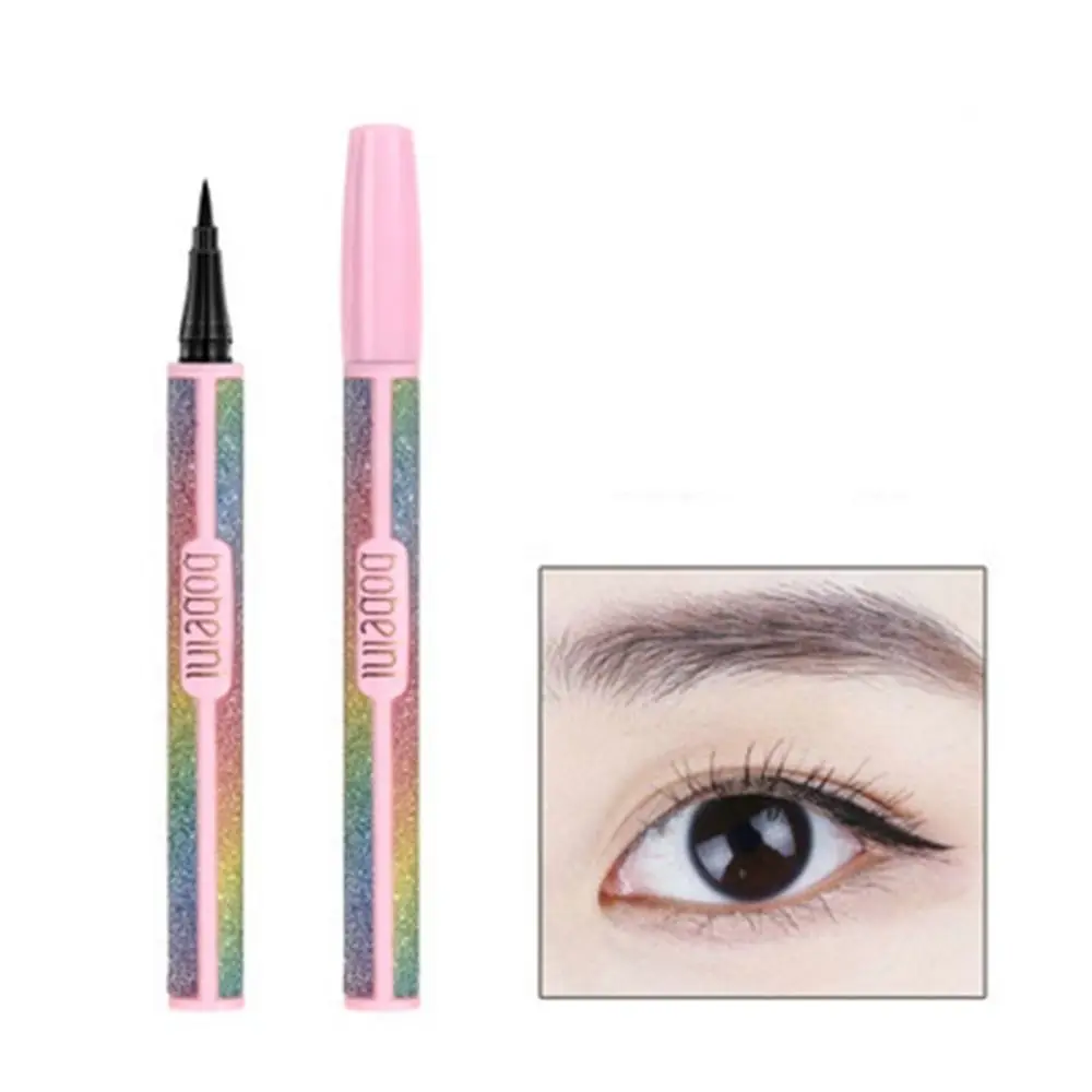 Eyeliner liquide résistant à l'eau et au ciel étoilé, séchage rapide, longue durée, outil de maquillage pour les yeux, résistant à la transpiration, pas facile à décolorer