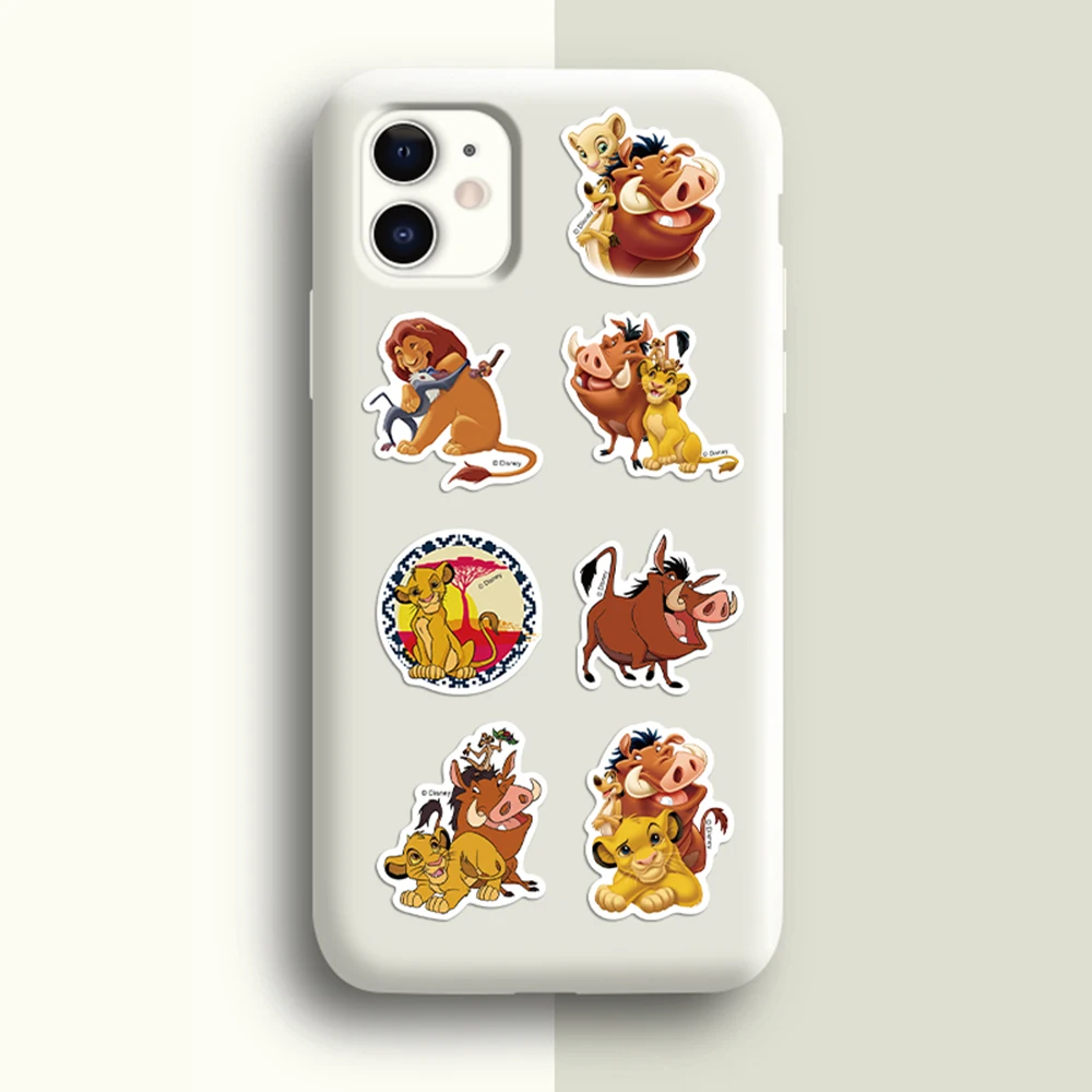 Disney Movie The Lion King Cartoon Stickers, Decalques bonitos Brinquedos para crianças, Scrapbook DIY, laptop, bagagem, telefone, capacete, carro,