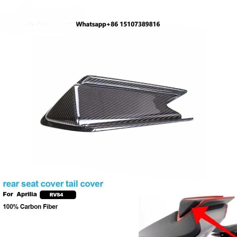 

100% 3K Pure All Dry Carbon Fiber Motorcycle Fairing Body Accessories Rear Seat Cover Tail Cover for RSV4 2021+