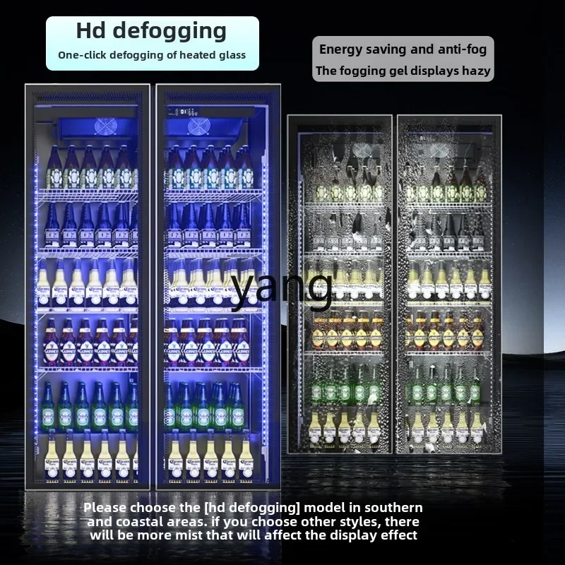 CX Beer Beverage Beverage Display Cabinet Refrigerated Commercial Freezer Three Door Bar Refrigerator