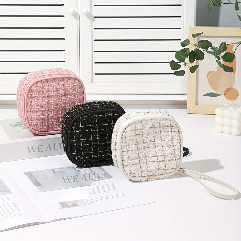 

1pcs Small Cosmetic Bag portable Makeup bags Small Fragrance Bag Travel Storage Electronics travel essentials home Organizer bag