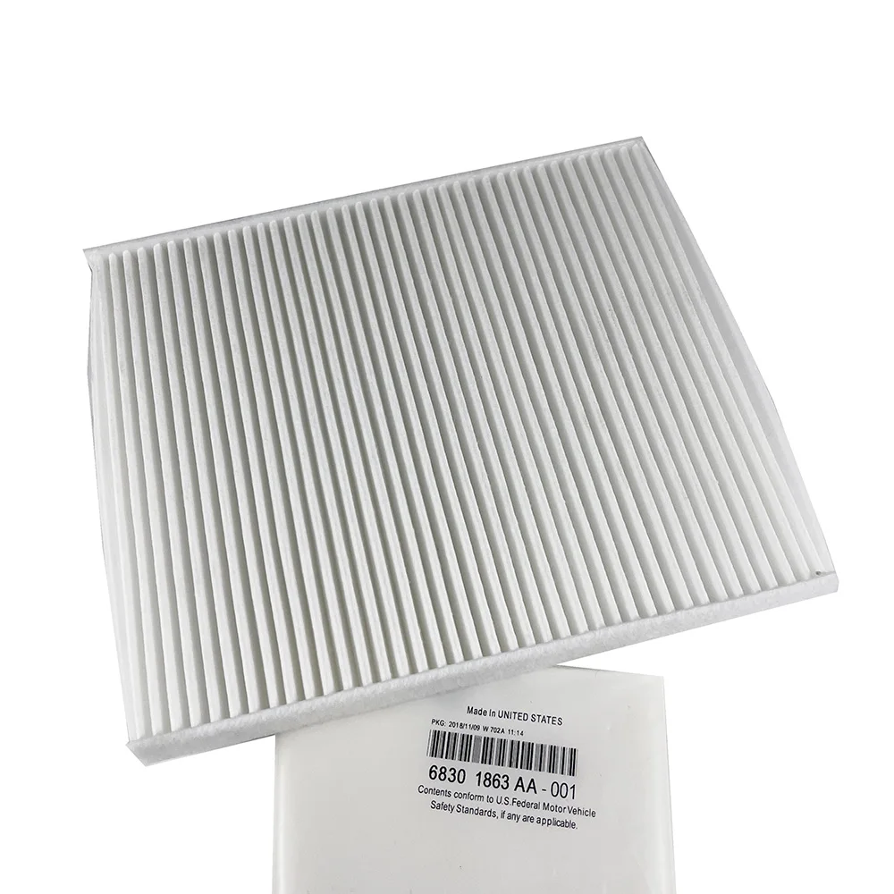 New Cabin Air Filter (A/C Filter）68301863AA / 68535621AA For Jeep Wrangler JL Gladiator JT 2018-2023