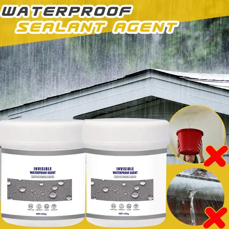 

100/300g Waterproof Sealant Agent Toilet Sink Anti-Leak Glue Strong Bonding Adhesive Clear Sealant Invisible Glue Repair Tools